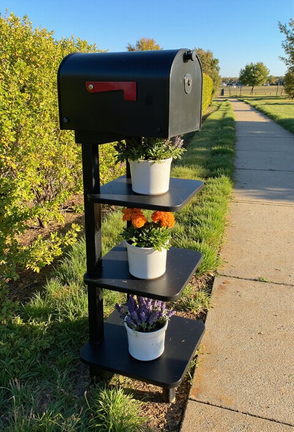 seasonal mailbox plant swaps