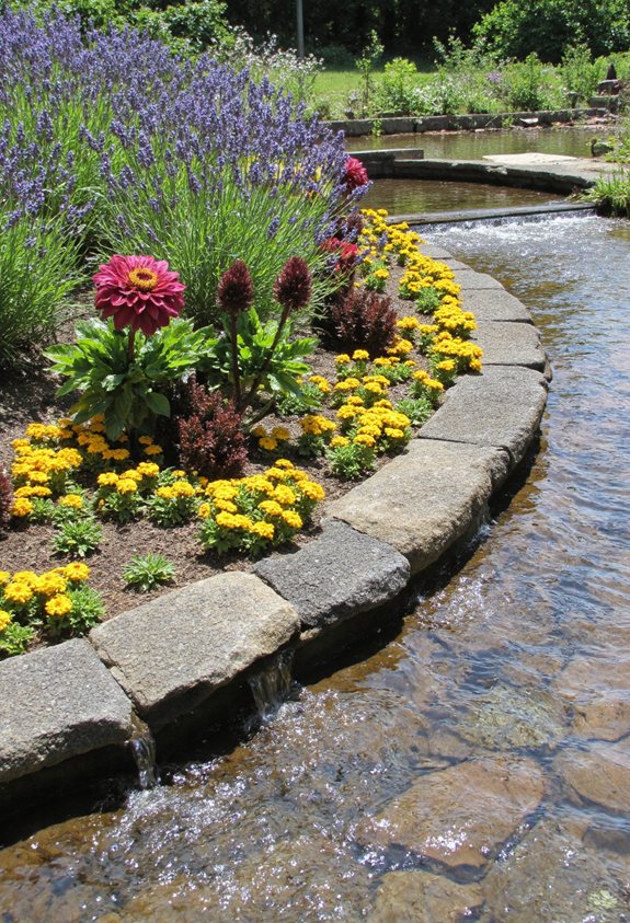 solar powered fountain edge