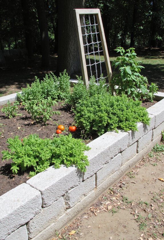 sturdy low cost garden bed