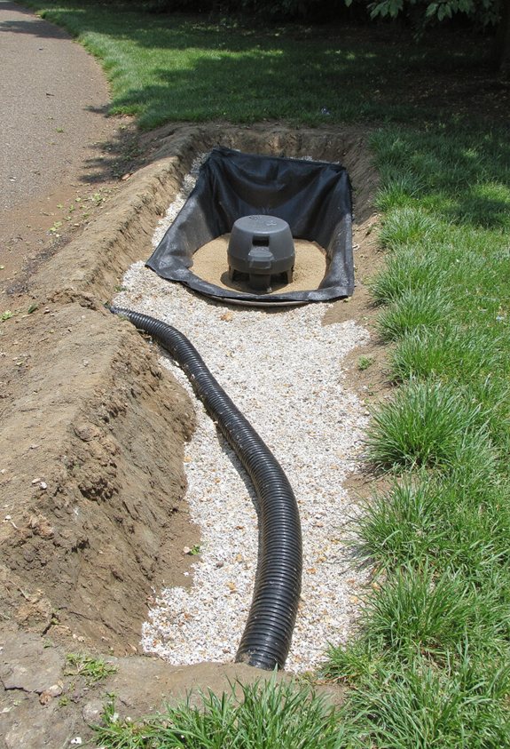 subsurface sump pump installation