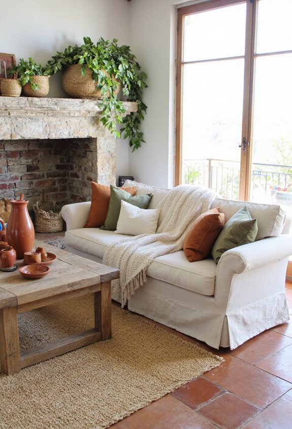 terracotta accented cozy d cor