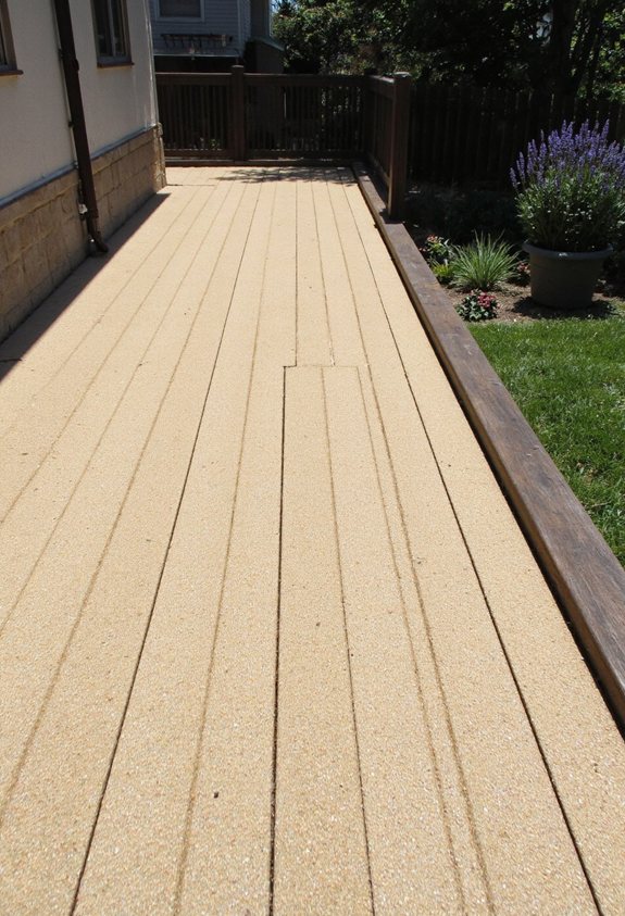 textured slip proof decking