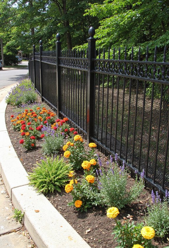 timeless ornamental iron fence