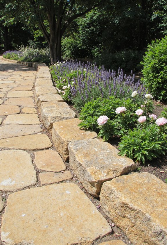 timeless stone garden edging