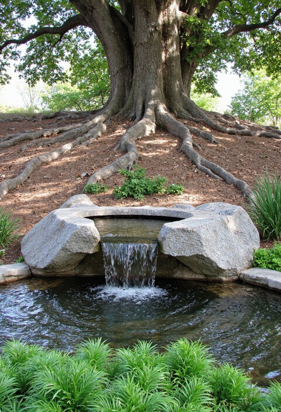 tiny fountain improves drainage