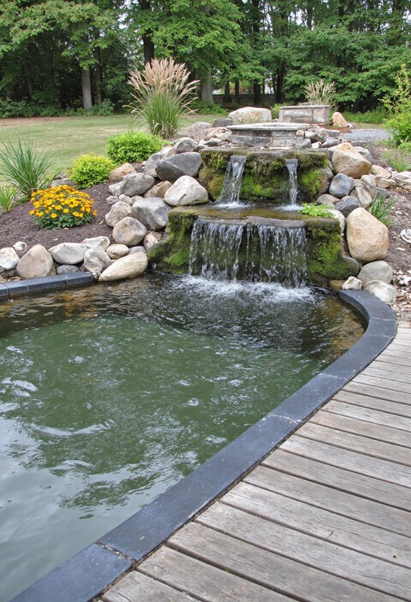 tiny waterfall soothing sanctuary
