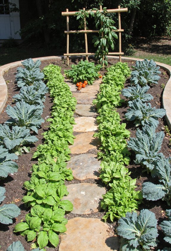 u shaped garden efficiency