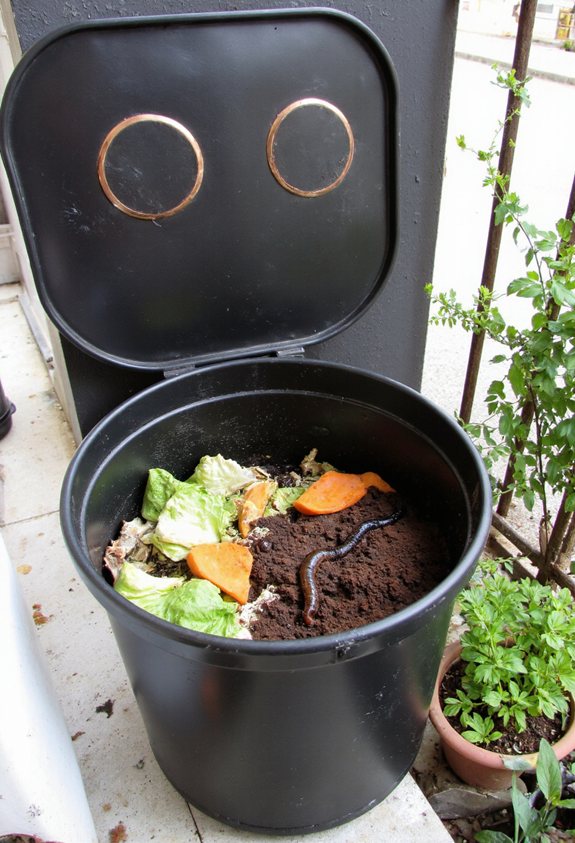 ventilated metal worm bin