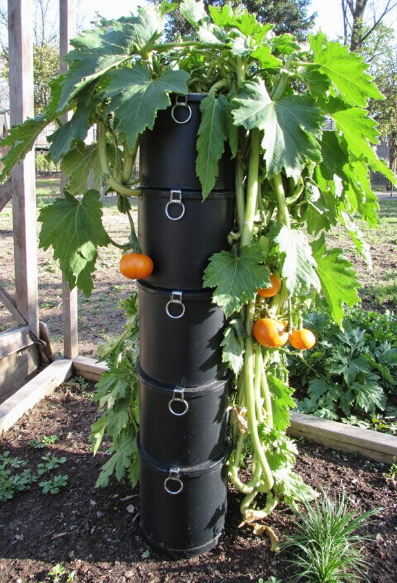 vertical pvc vine tower