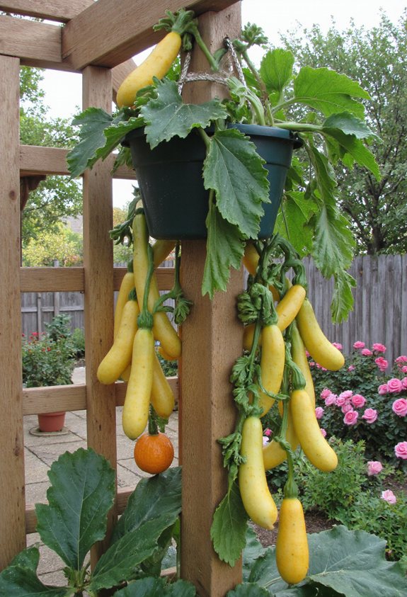 vertical squash basket trellis