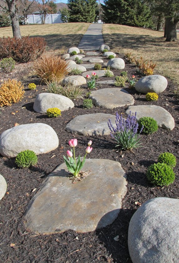 year round river rock transformations