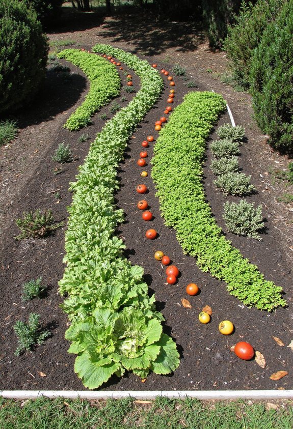 z shaped sunny garden