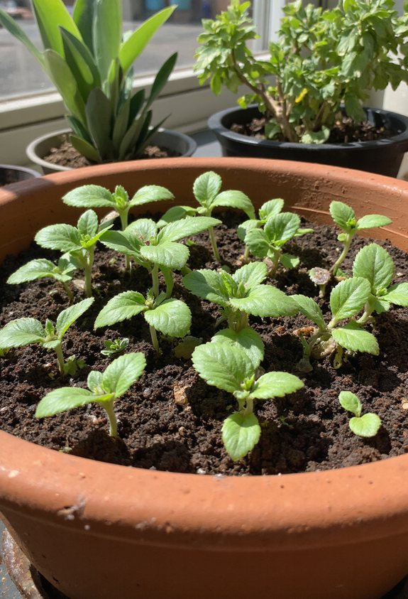 adequate spacing for growth