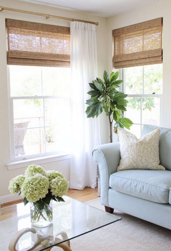 bamboo shades for breezy privacy