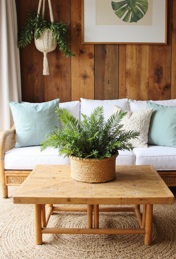 bamboo woven tropical charm