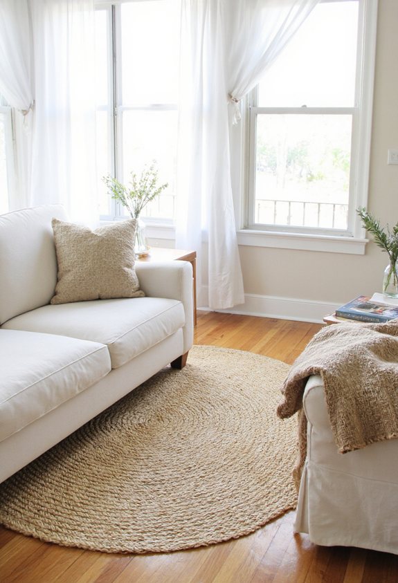 bright natural fiber flooring