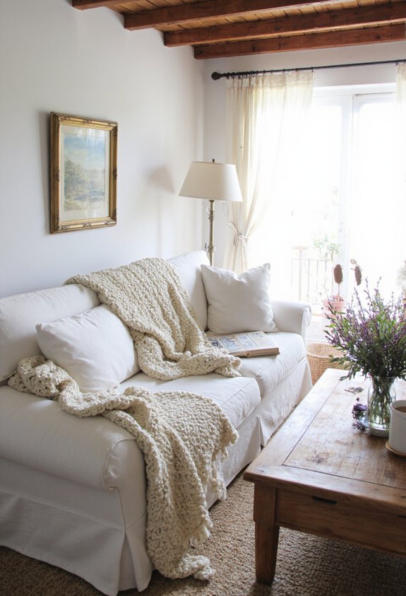 chunky knit cozy throws