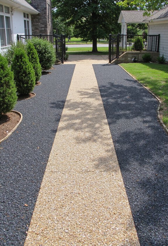 color coordinated gravel palette