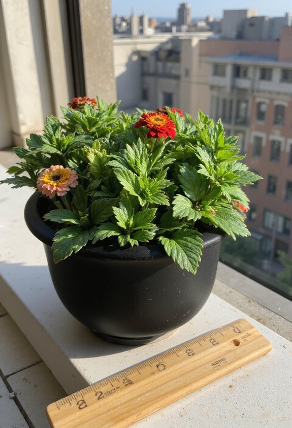 compact dwarf zinnia selection
