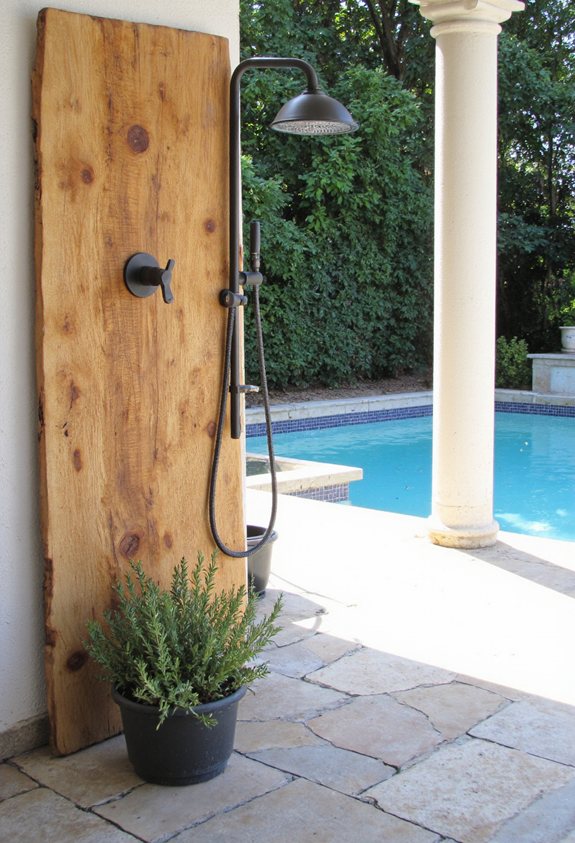 compact wall mounted shower installation