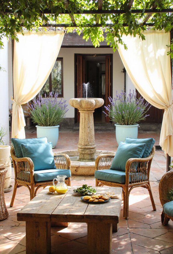 courtyard oasis water feature