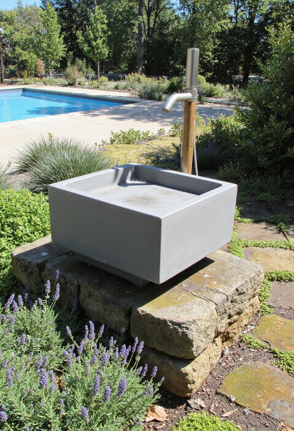 diy concrete shower basin