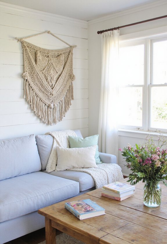 diy macram texture hanging