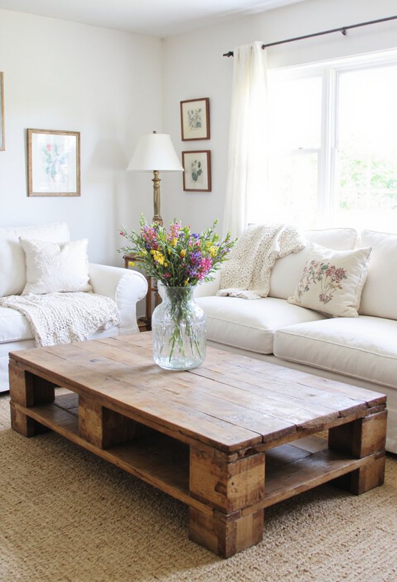 diy rustic coffee table