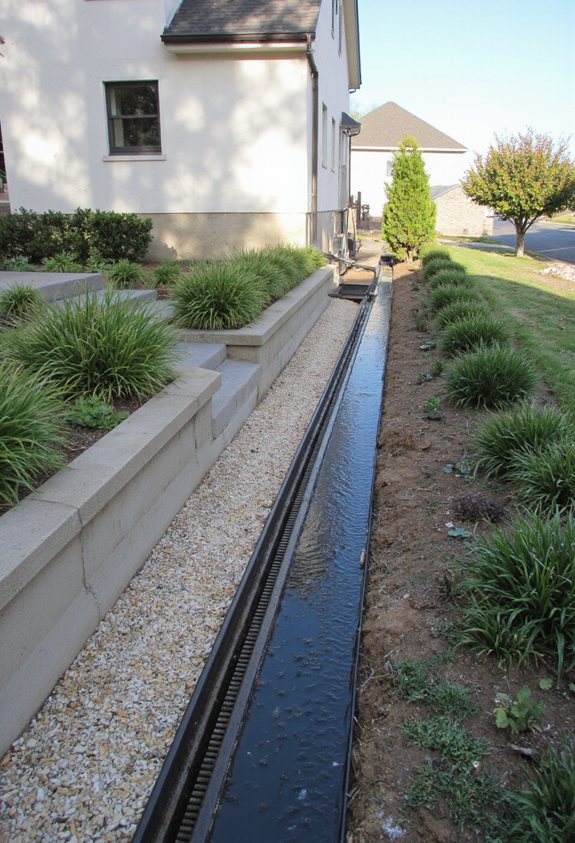 exterior drainage with waterproofing