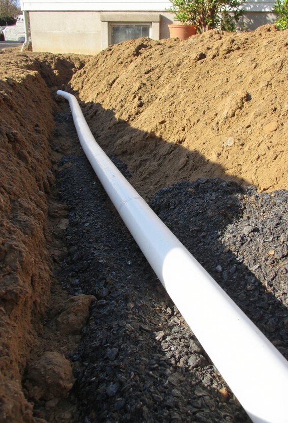four inch pipe half inch gravel