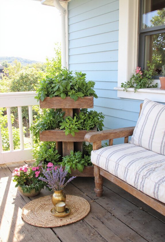fragrant patio herb garden