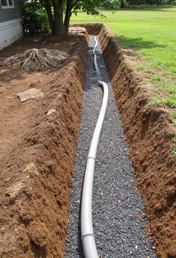french drain installation steps