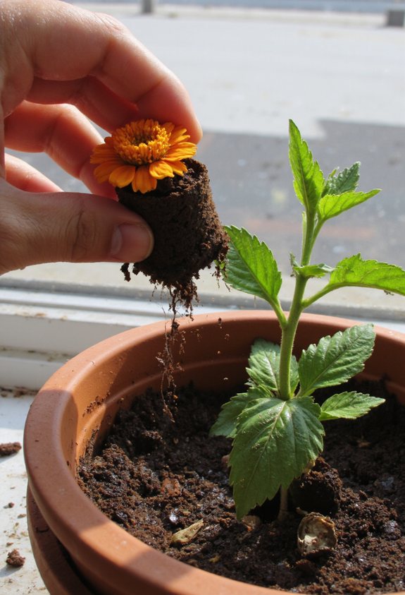 gentle seedling pot transition