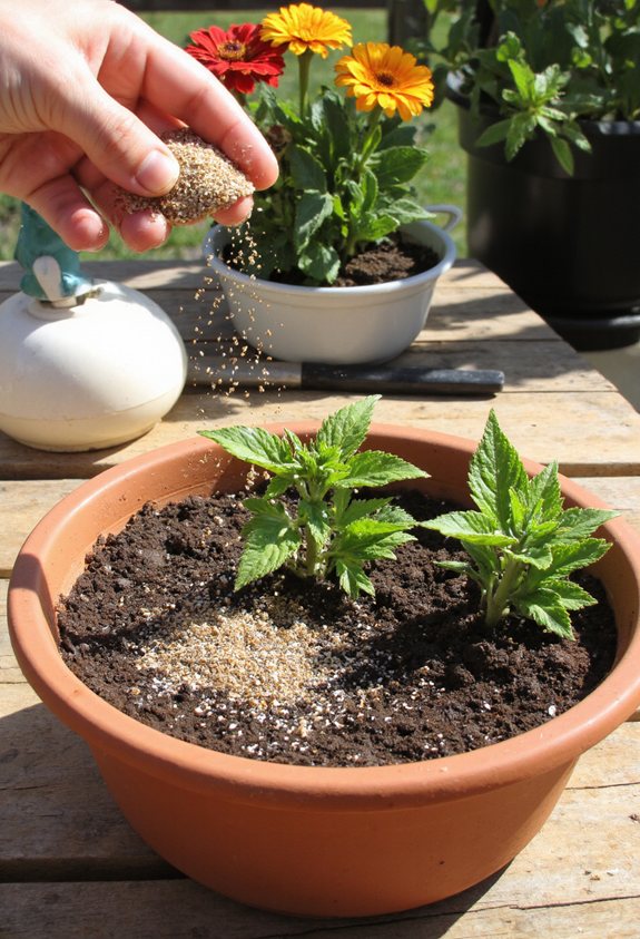 gritty well drained soil mix
