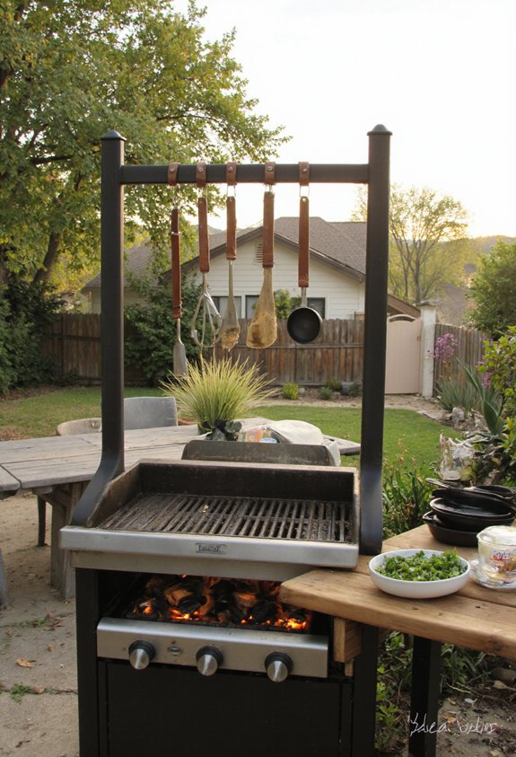 industrial metal grill station