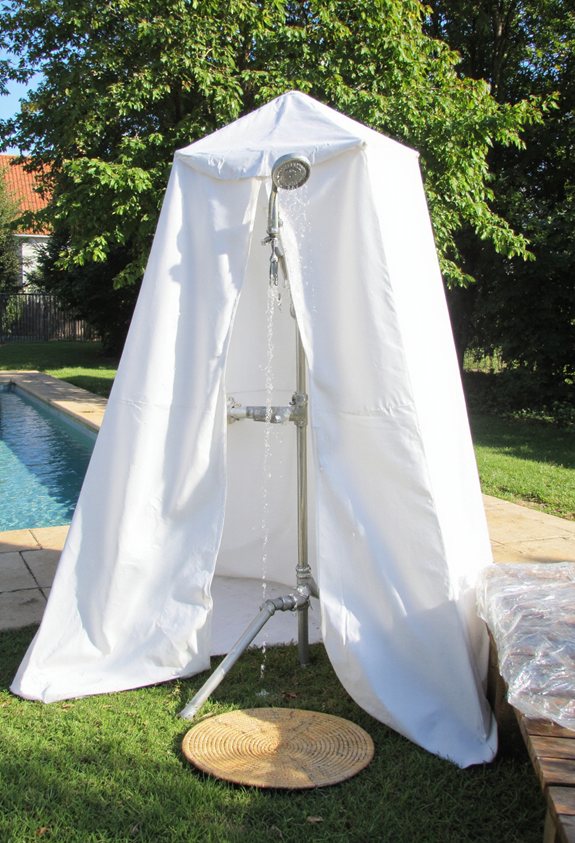 instant privacy pop up shower