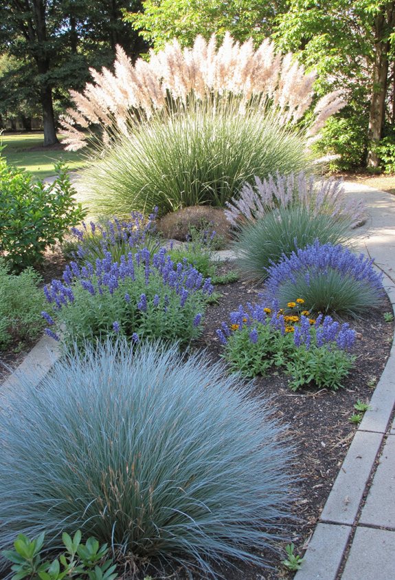 low height breezy ornamental grasses