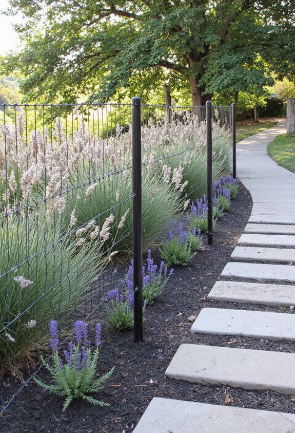 low profile pathway edging
