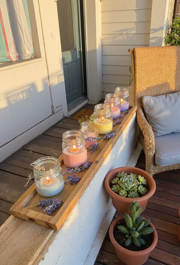 mason jar candle d cor