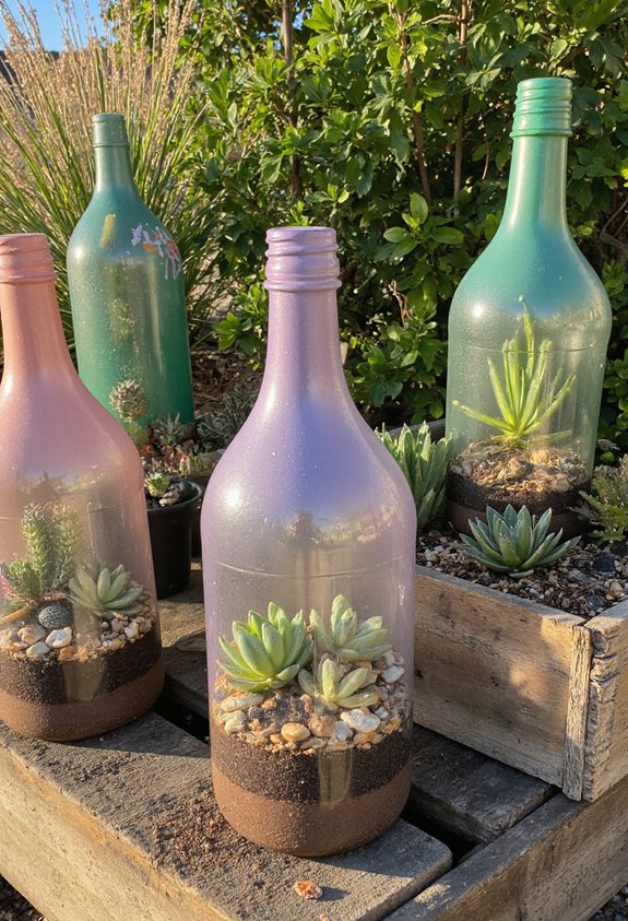 miniature bottle garden ideas