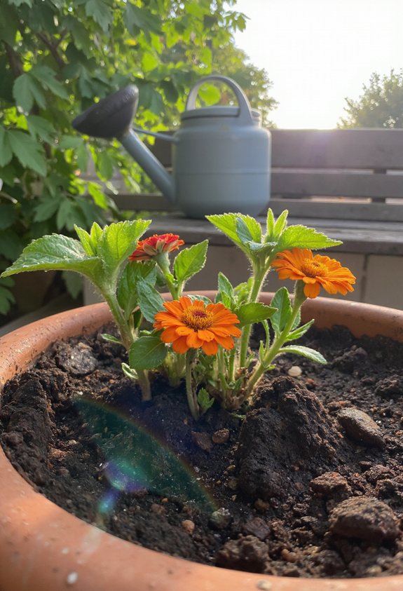 moist soil no soggy