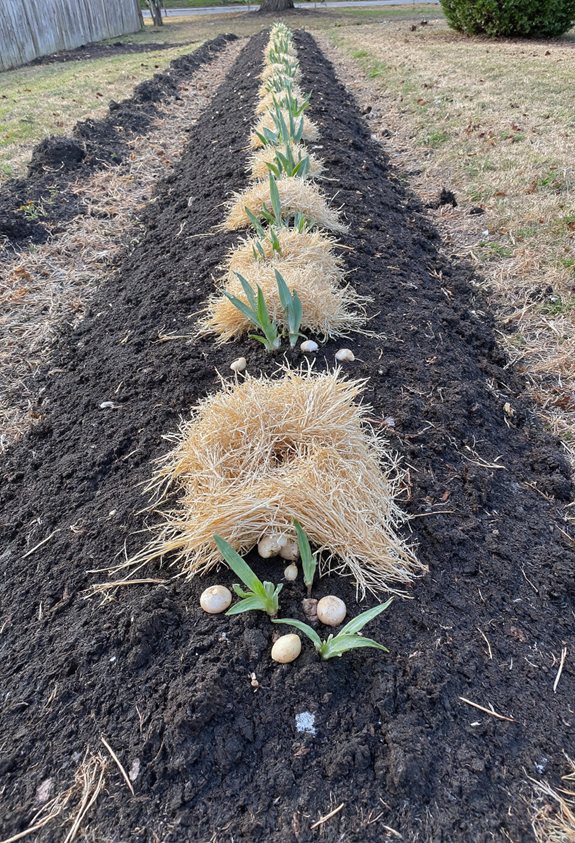 mulch protect winter bulbs