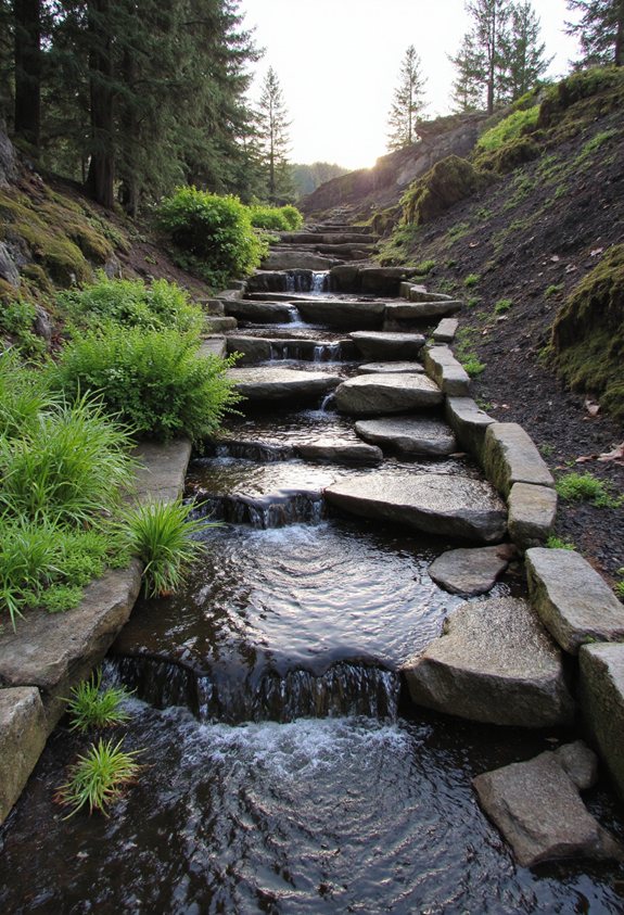 natural amphitheater rock terraces