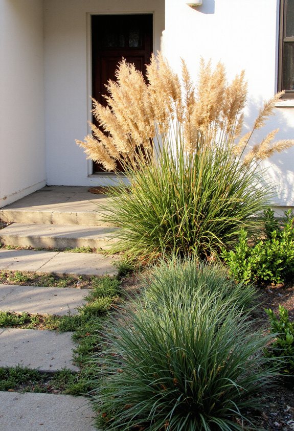 ornamental grasses create movement