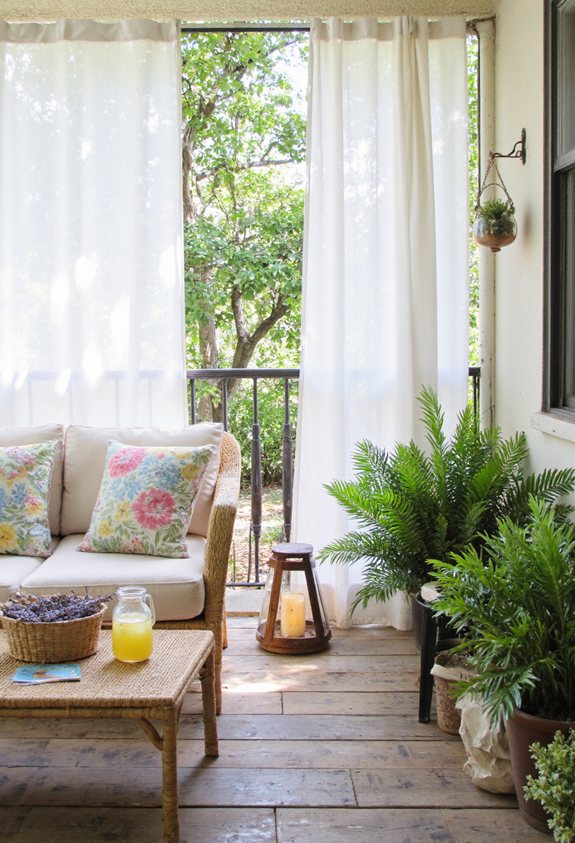 outdoor curtains stylish privacy