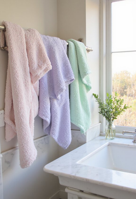 pastel towel spa makeover