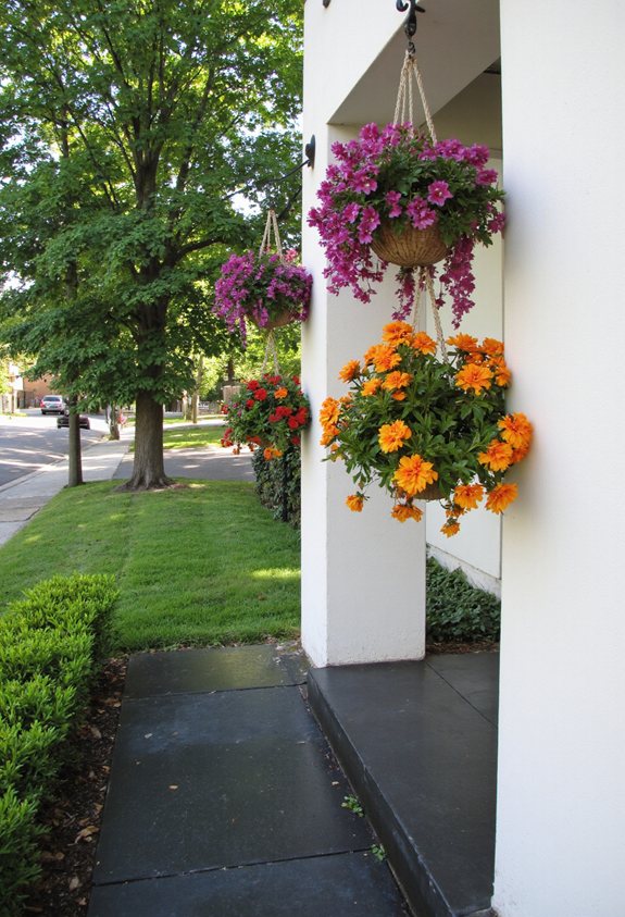 petunia cascade hanging baskets