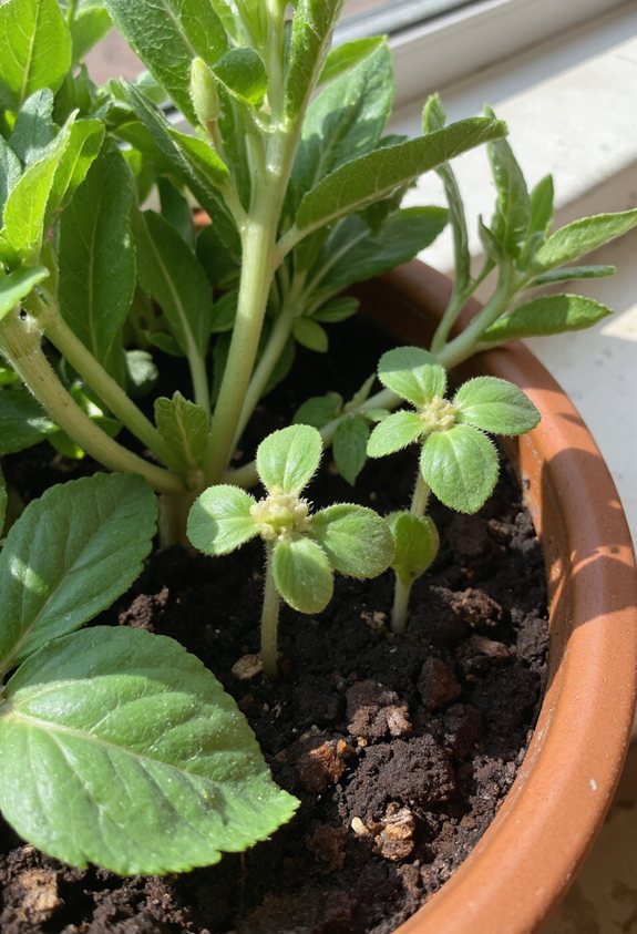 pinch seedlings for bushier zinnias