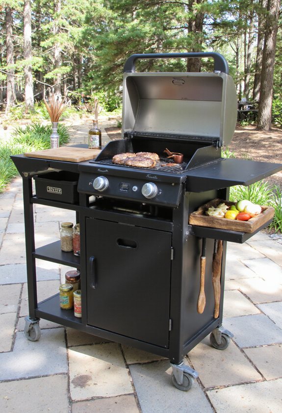 portable kitchen with storage