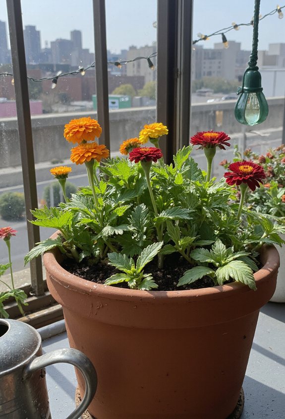 potted zinnias care guide